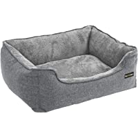 Los mejores  - FEANDREA Cama para Perros- Sofá para Perros- Cesta para Perro Desmontable y Lavable a Máquina- Gris- 110 x 75 x 27 cm…